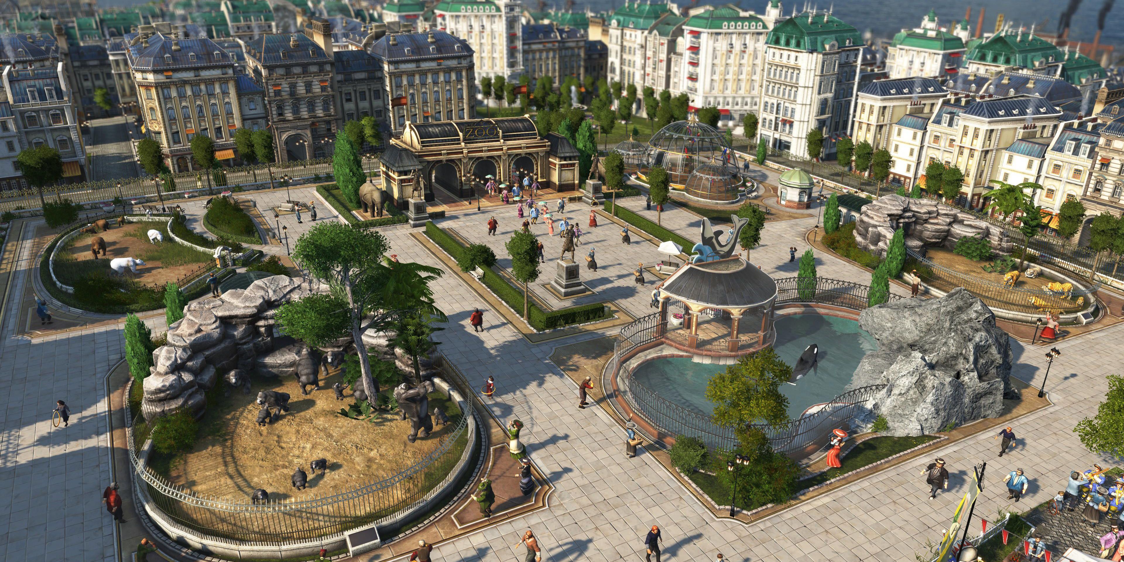 anno 1800 city view pc game City Building Games 