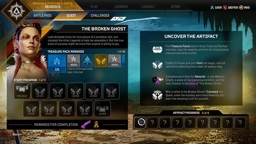 apex legends season 5 quests