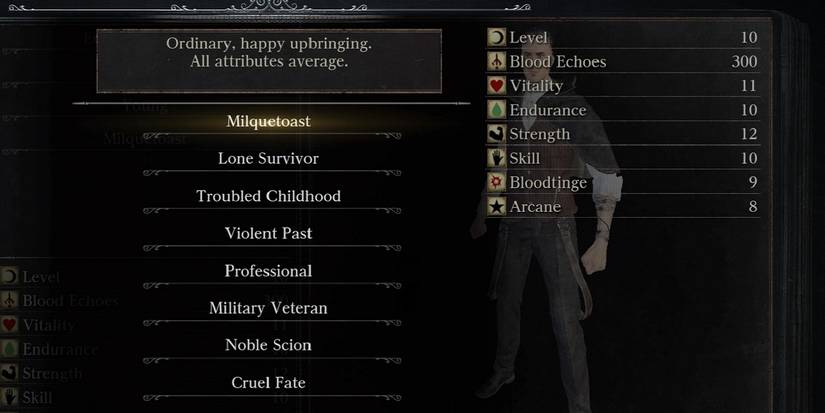 class selection screen