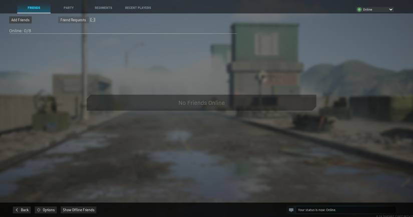 Call of duty friends list offline