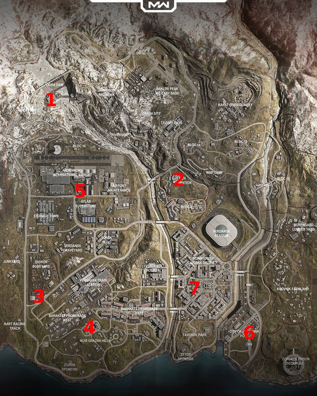 warzone phone map