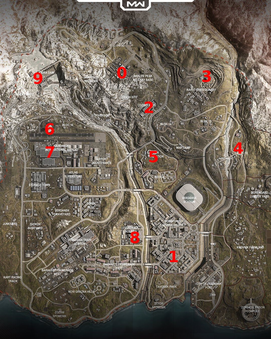 warzone phone map