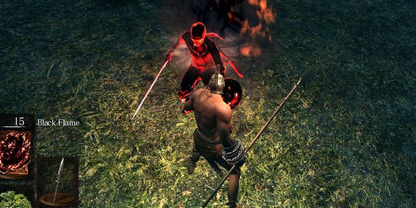 dark souls remastered pvp fight dark glowing foe