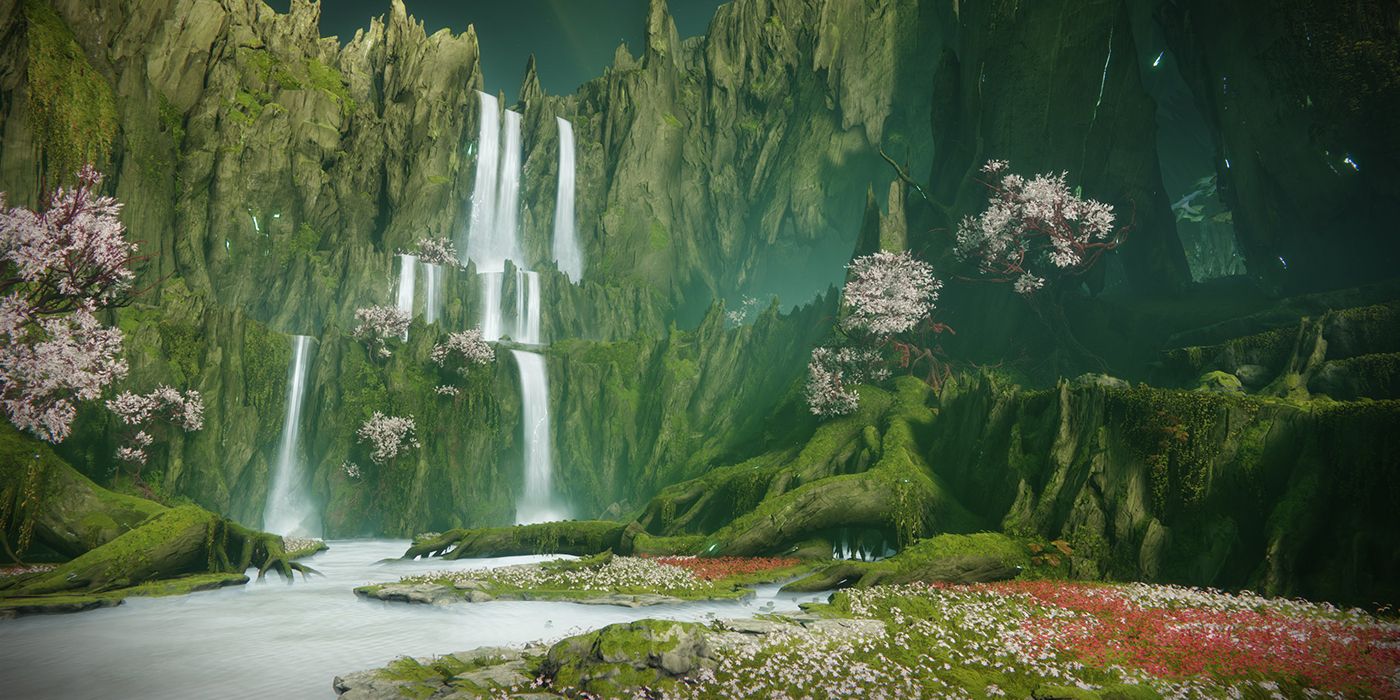 destiny 2 garden of salvation waterfall