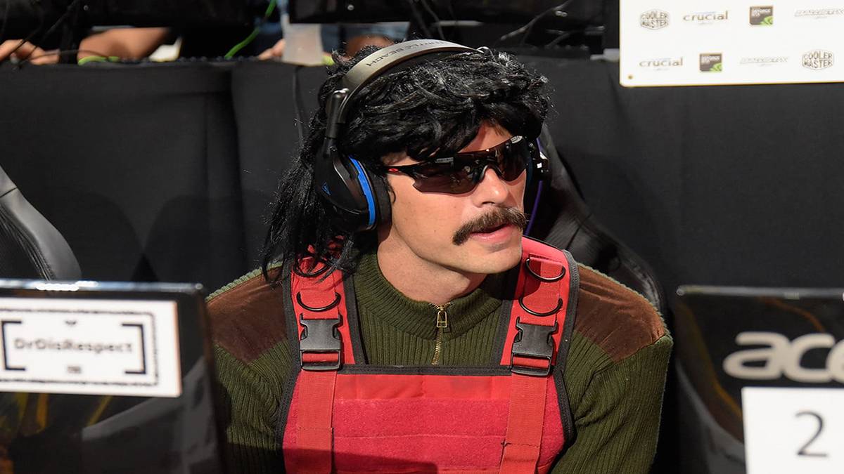Dr Disrespect sitting at chair