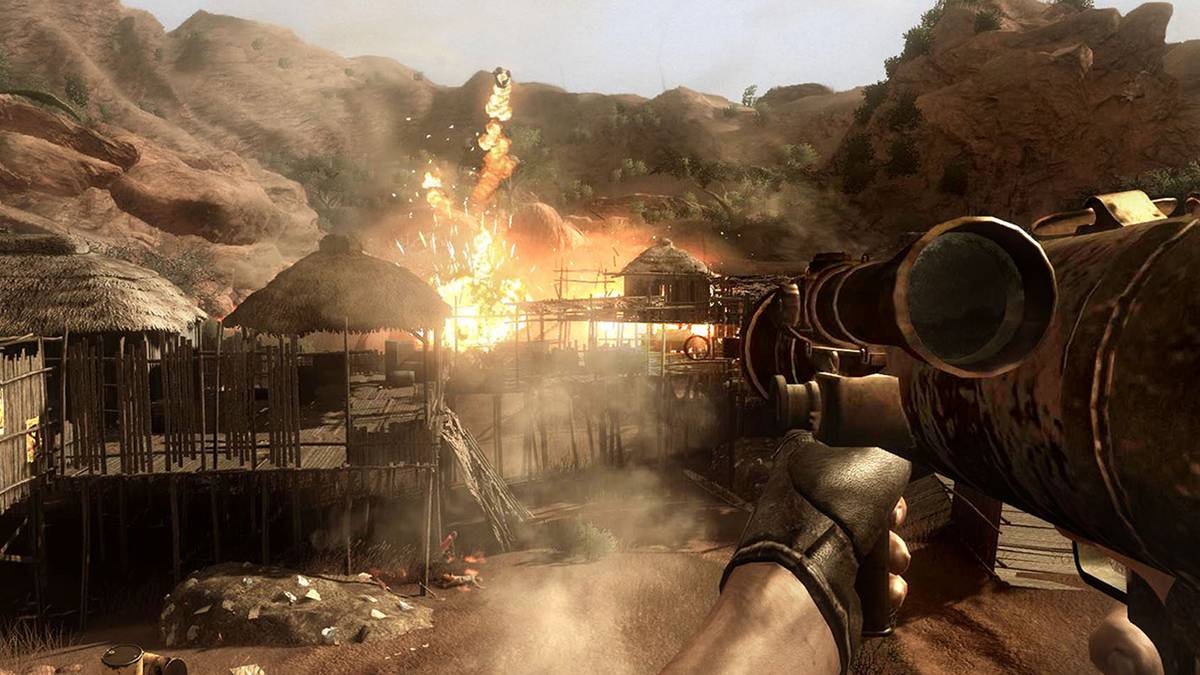 far cry 2 - firing a rocket launcher
