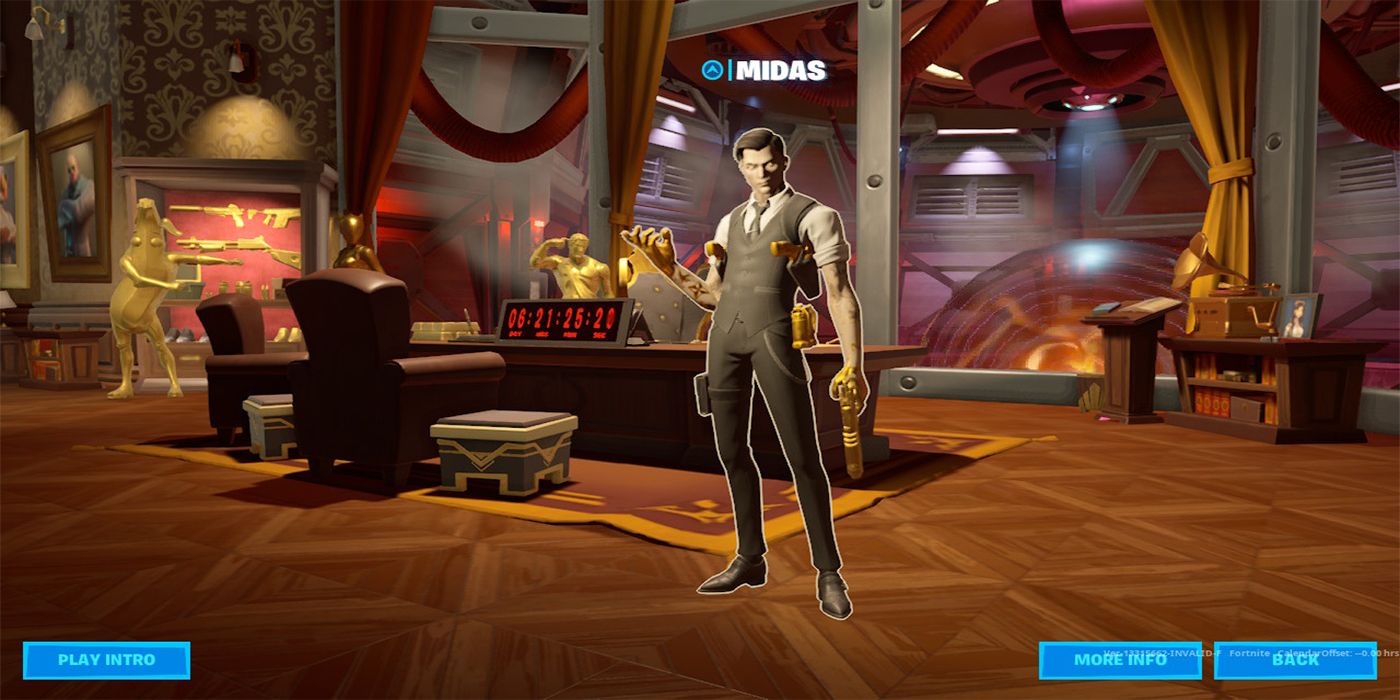 Midas in front of timer