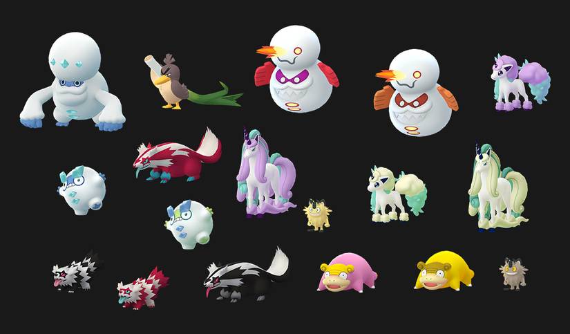 Pokemon GO Galar forms