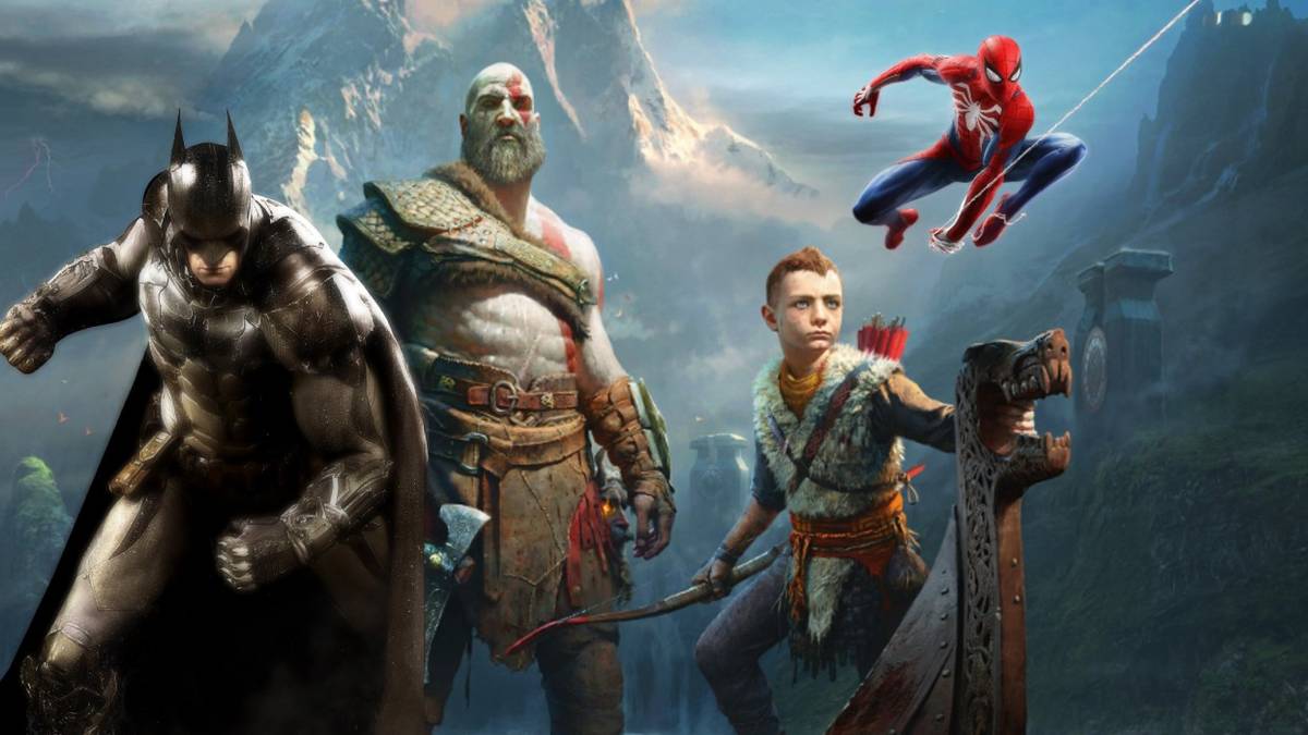 god of war batman spider man