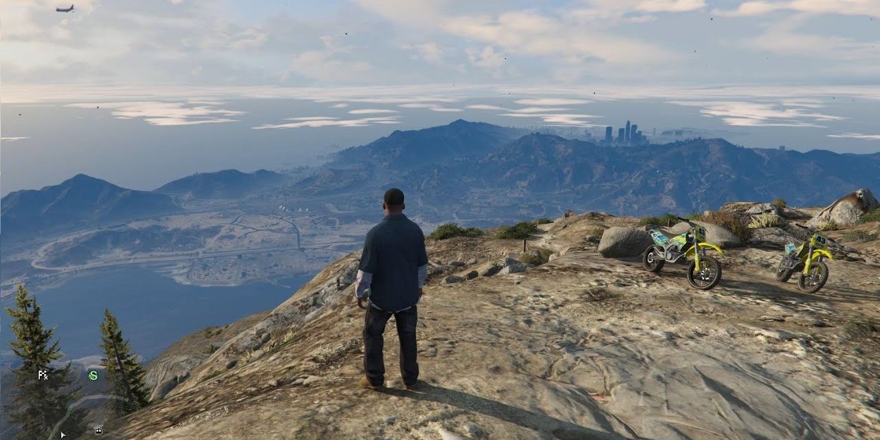 GTA V - view from mountain top