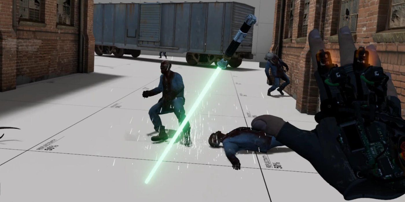 half-life alyx lightsaber combine headcrab zombie