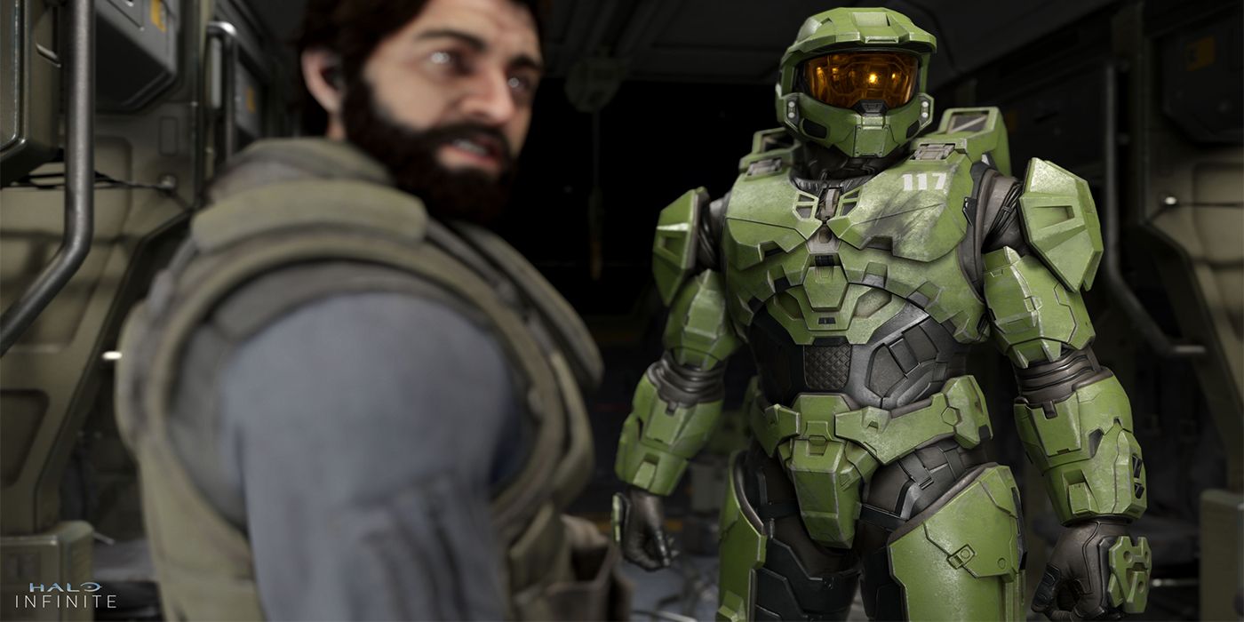 Master Chief Standing with UNSC soldier
