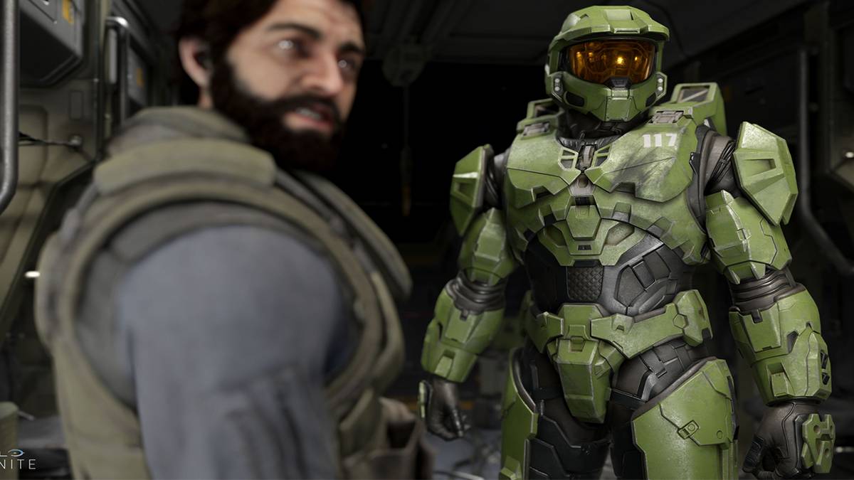 Master Chief Standing with UNSC soldier