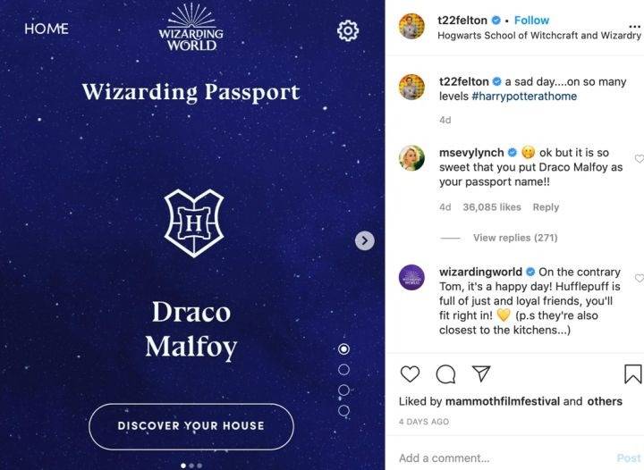 Harry Potter Tom Felton House