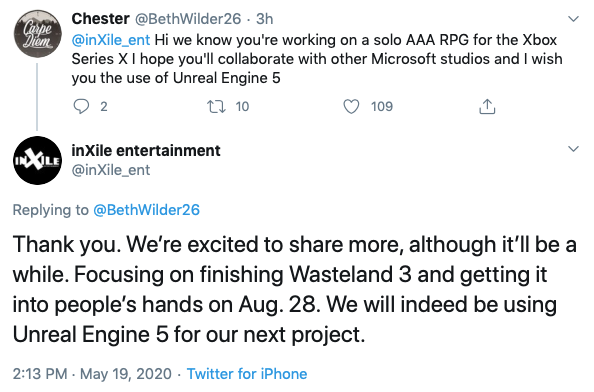 wasteland developer xbox series x