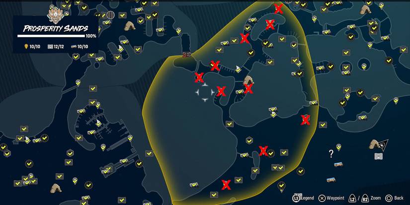 maneater prosperity sands landmark locations