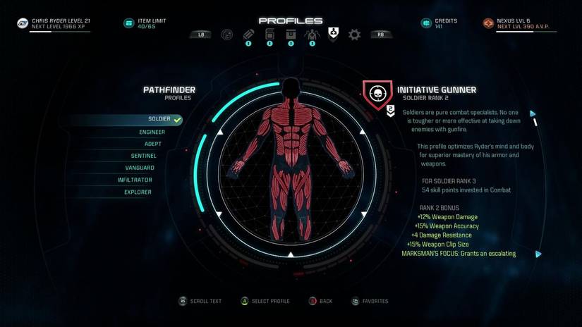 me andromeda profiles