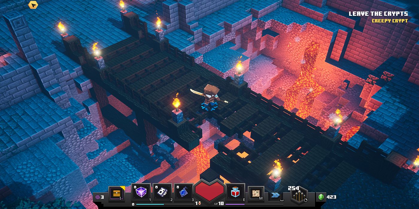 Minecraft Dungeons Lava Bridge