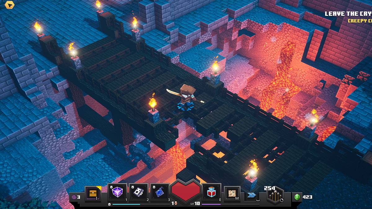 Minecraft Dungeons Lava Bridge