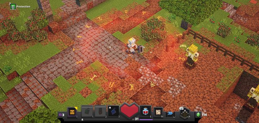 Minecraft Dungeons Totem of Regeneration and Iron Hide Amulet