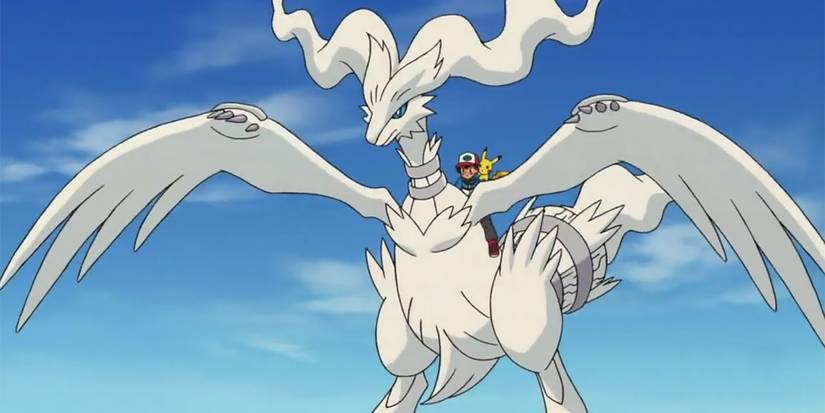 Ash riding Reshiram