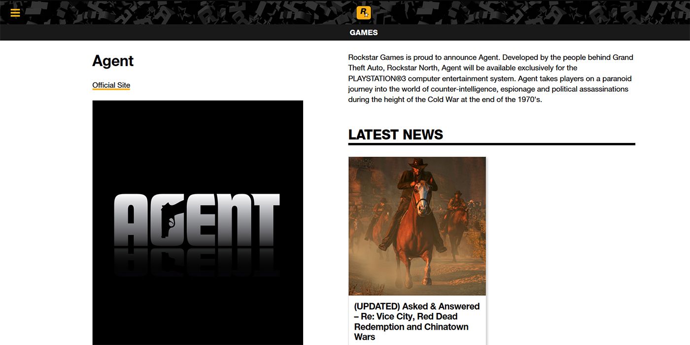 Could Rockstar Games' Agent Still Be in Development?