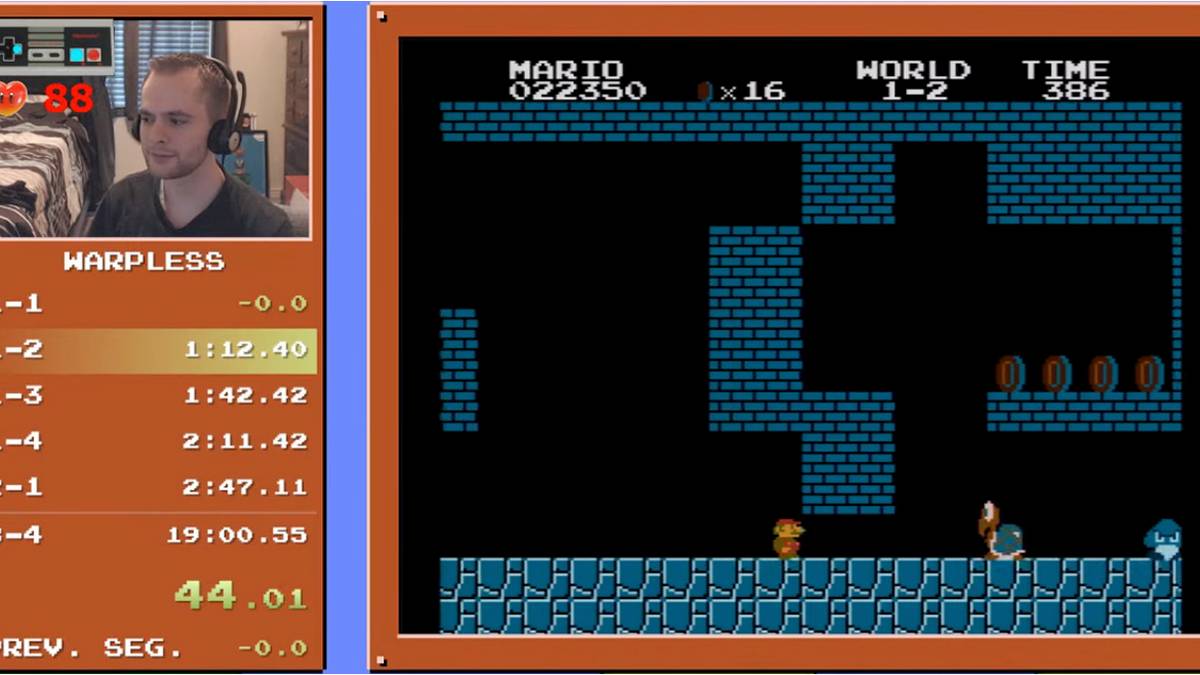 super mario bros speedrun guinness kosmic