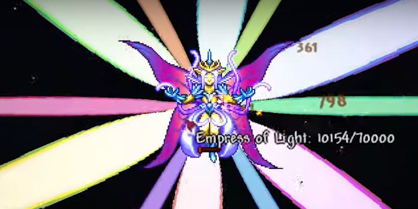 How to Summon and Beat Terraria Empress of Light - Boss Guide2023