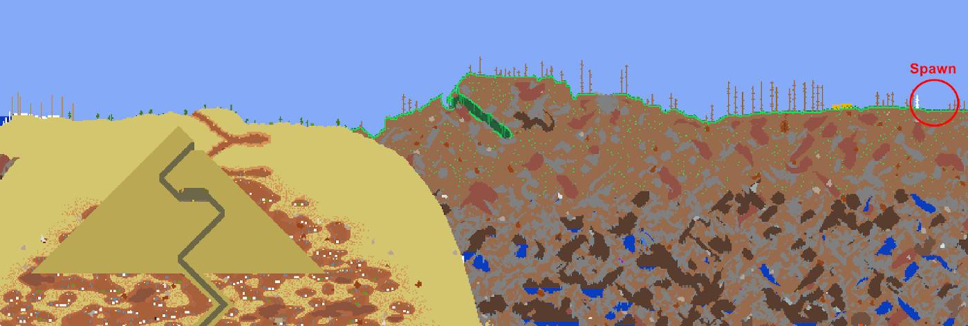 Use This Terraria 1 4 Seed For A Pyramid And Sandstorm In A Bottle