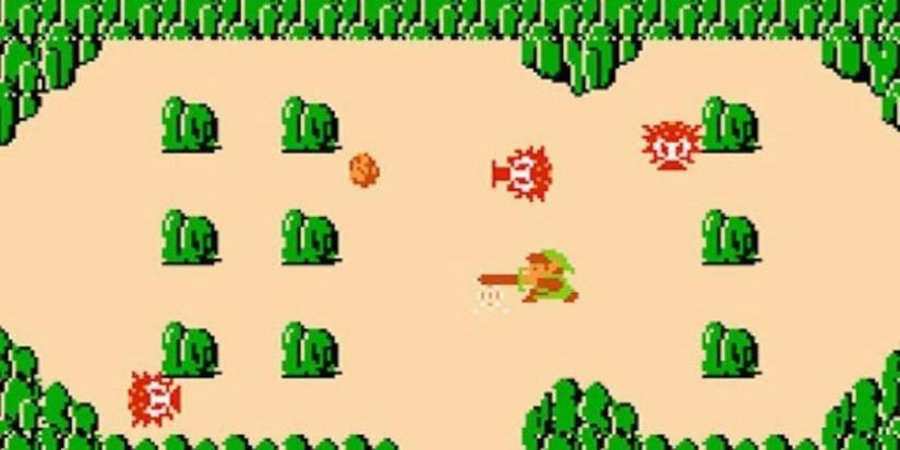 Link fighting enemies