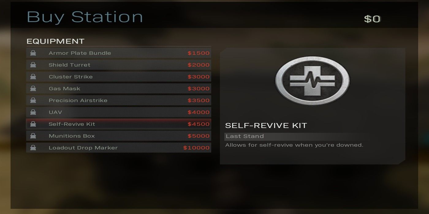 self revive kit purchase in warzone