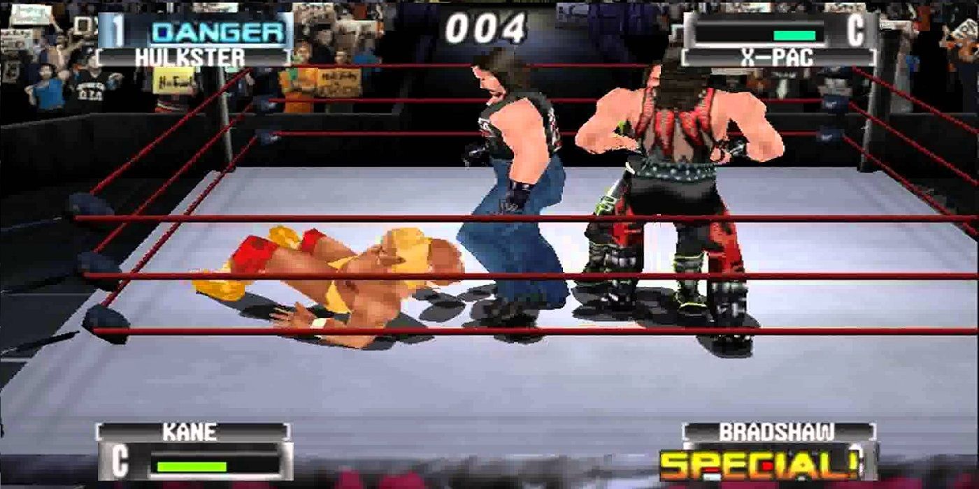 WWF No Mercy fighting gameplay
