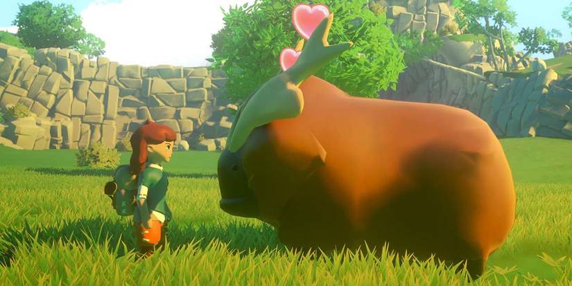 yonder cloud catcher - interacting with an animal