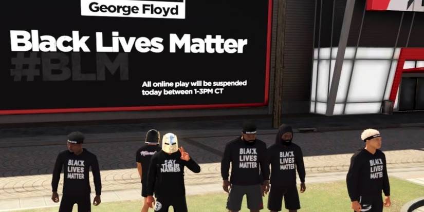 2k players wearing blm shirts