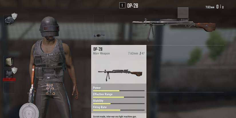 DP-28 in menu in PUBG Lite