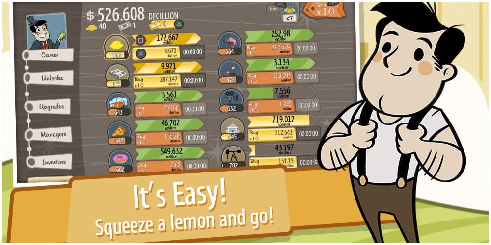 A screenshot from AdVenture Capitalist