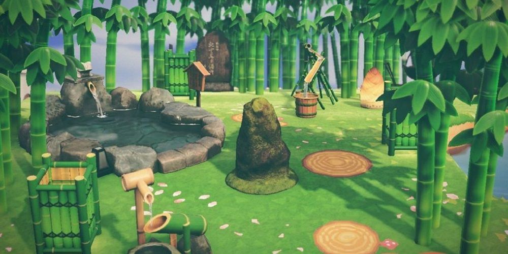 Animal Crossing New Horizons bamboo series furniture