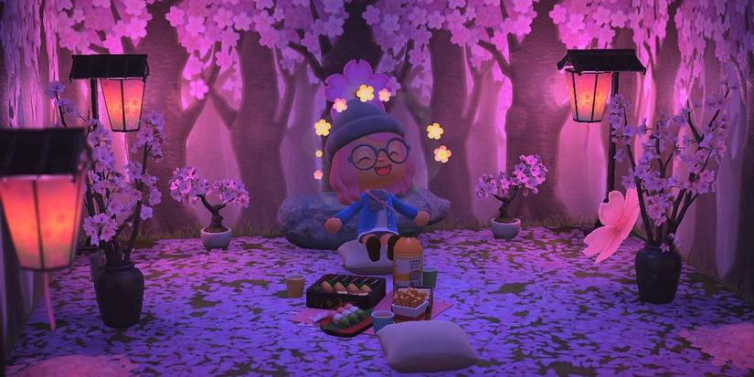 Animal Crossing New Horizons cherry blossom series furniture