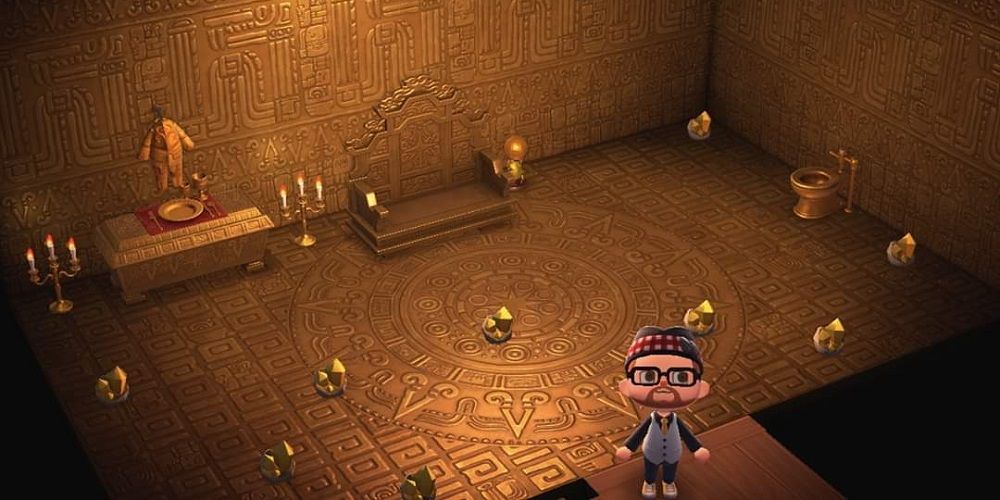 Animal Crossing New Horizons golden series furniture