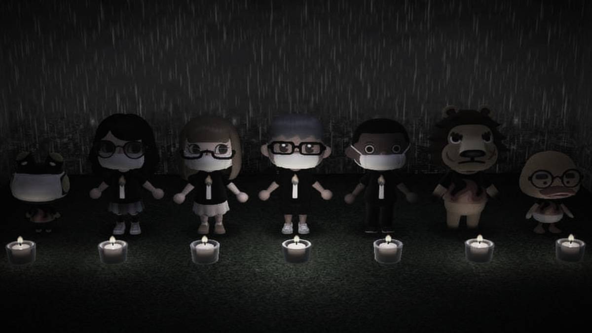 Animal Crossing Tiananmen Square Vigil