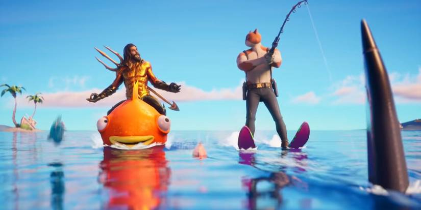 Aquaman And Meowscles From Fortnite