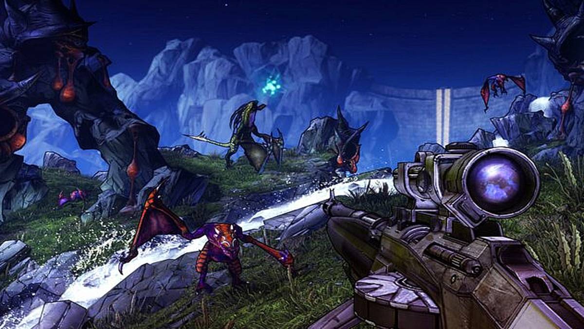 Borderlands 2 Gun forest area