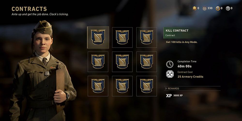 Call of duty WWII contracts