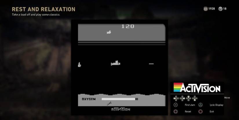 Call of duty WWII rest and relaxation Atari 2600