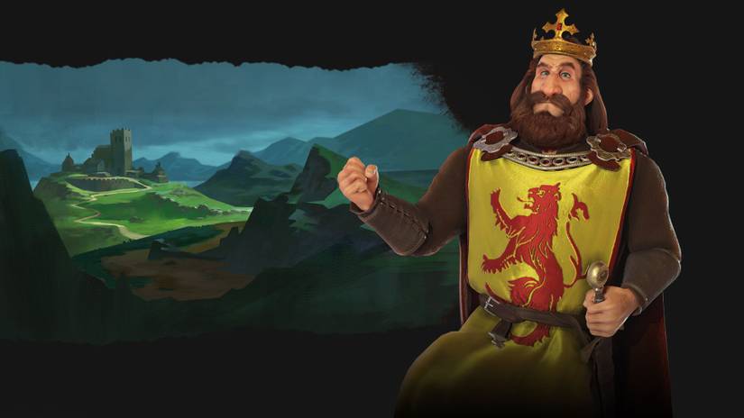 civilization 6 robert the bruce scotland