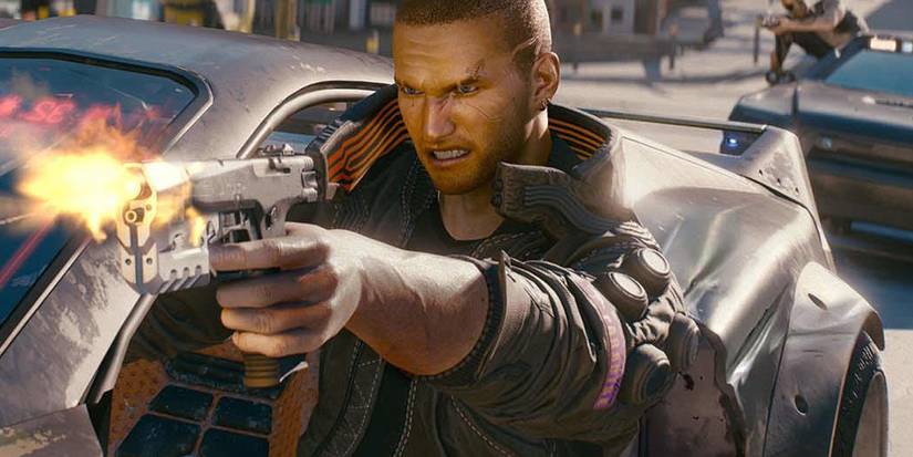 cyberpunk 2077 shootout