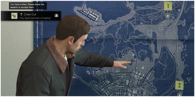 Agent 14 looking at a map