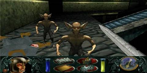 two enemies running at player