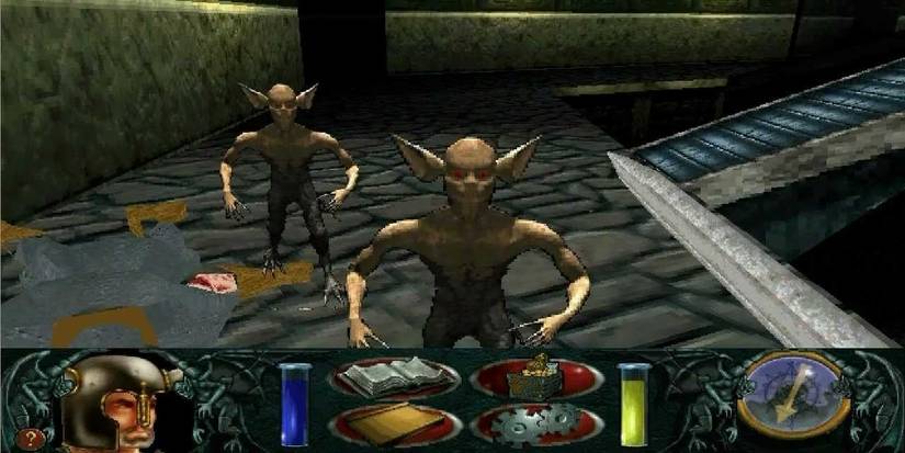 two enemies running at player