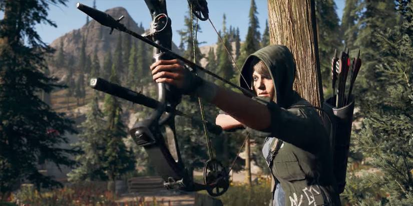Far-Cry-5-Jess-Black-with-Bow-and-Arrow